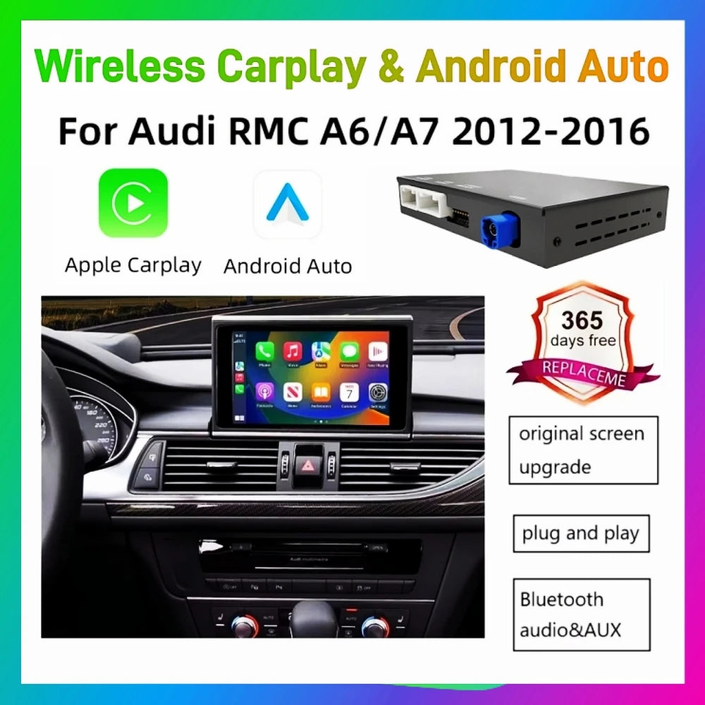ANYFAR Wireless Carplay Android Auto Interface Retrofit Kits For Audi A6 C7 A7 2012-2016 R | AUTOKITSHOP