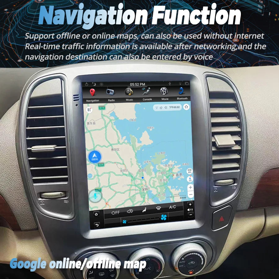 9.7 Inch DSP Vertical Screen For Nissan Bluebird Sylphy G11 2008-2025 Car Radio 4G GPS Nav