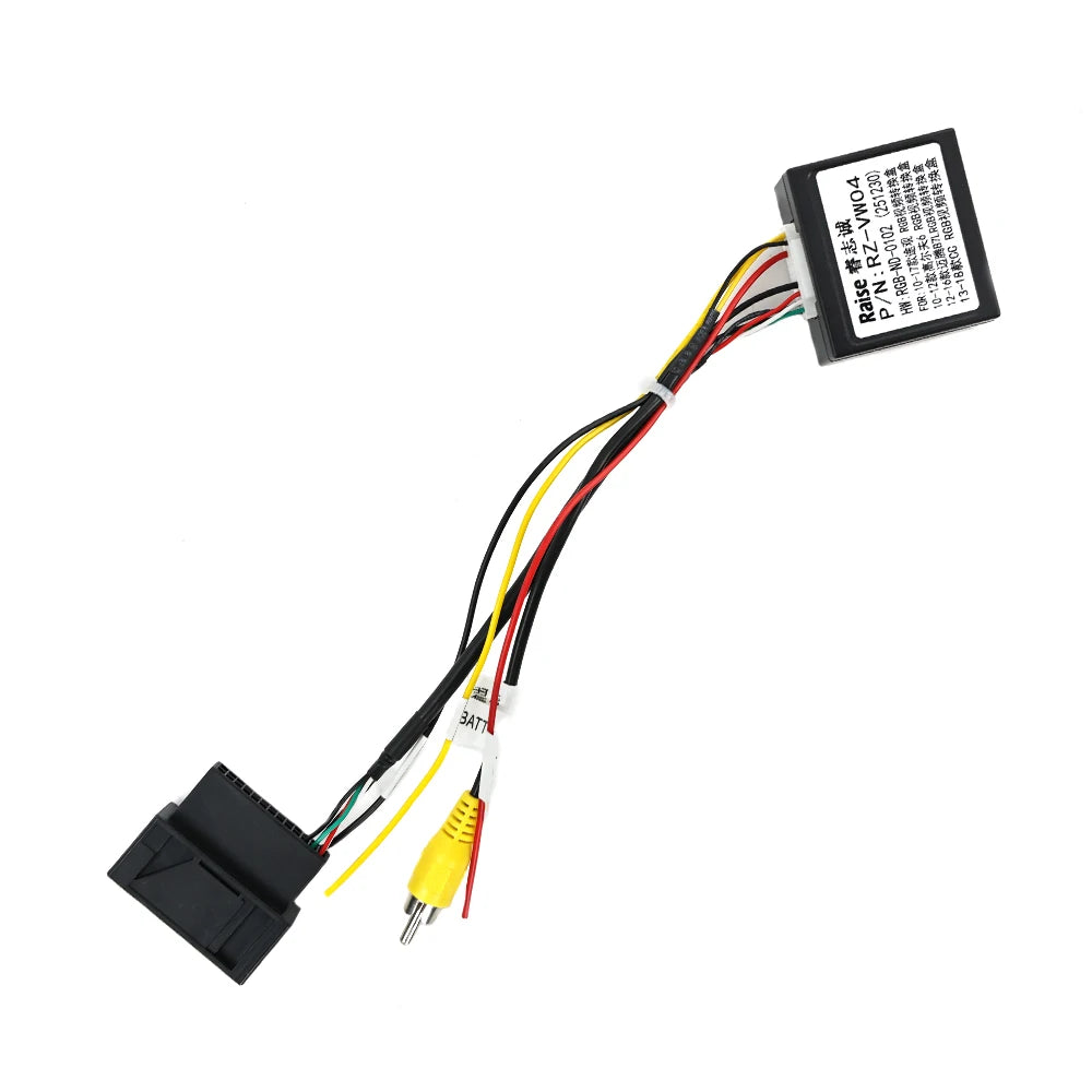 Android OS Car Radio Cable Original Rear View Camera Converter For Volkswagen Golf 5 6 Pol