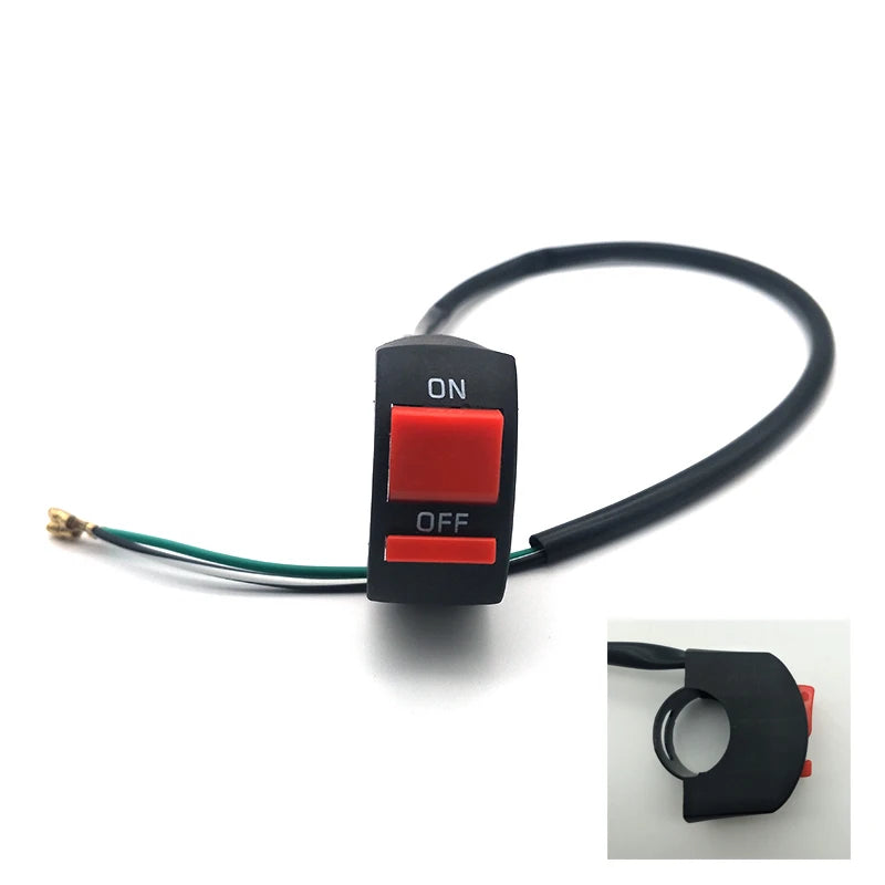 Universal DC12V/10A Motorcycle Switches 7/8'' Motorcycle Handlebar Flameout Switch ON OFF