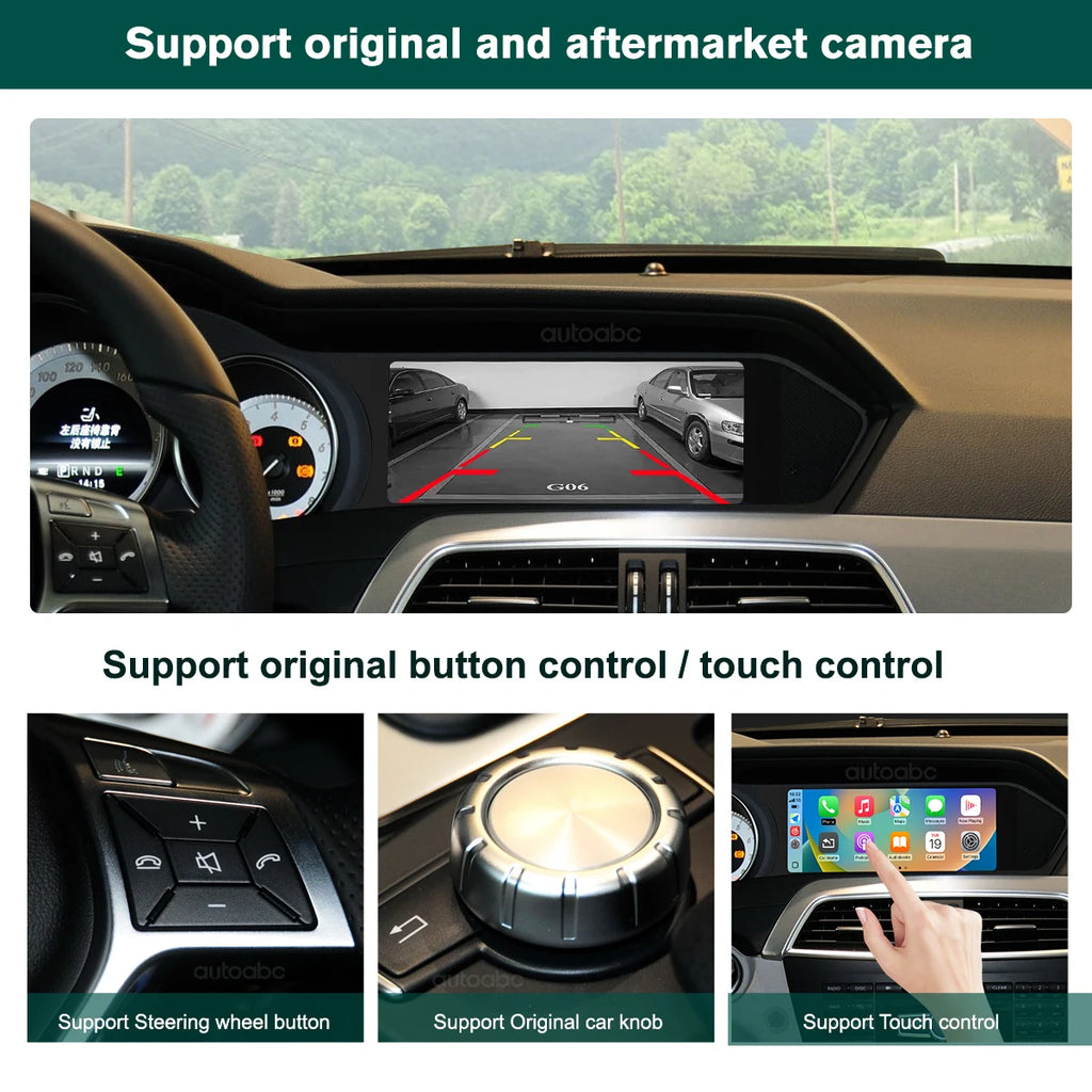 8.8"Screen For Mercedes Benz W204 C Class 2011-2015 Android Auto Wireless Carplay Car Mult | AUTOKITSHOP