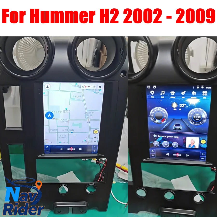 For Hummer H2 2002 - 2009 Android Screen Multimedia Video Player GPS Navigation Audio Carp | AUTOKITSHOP