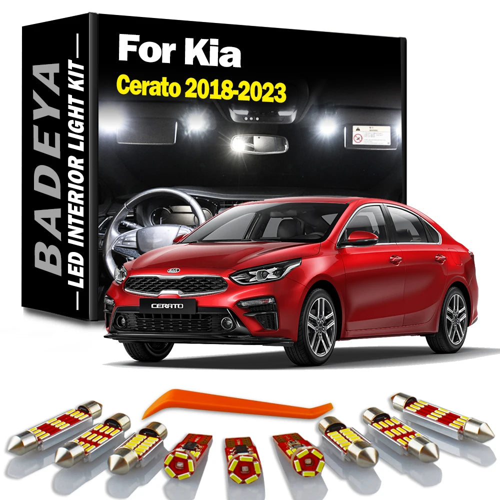 12-Piece LED Interior Light Kit for Kia Cerato Forte BD - Canbus Error-Free Bulbs | AUTOKITSHOP