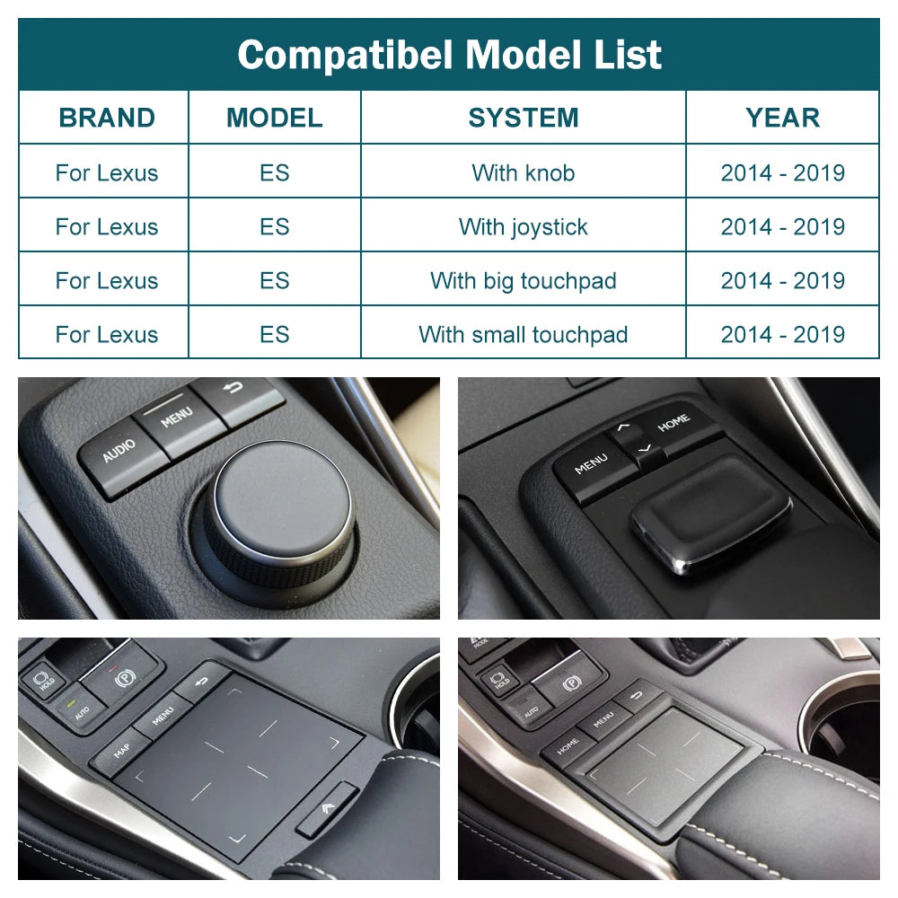 CN RoadTop Module Wireless CarPlay for Lexus ES 2014-2019, with Android Auto Mirror Link A