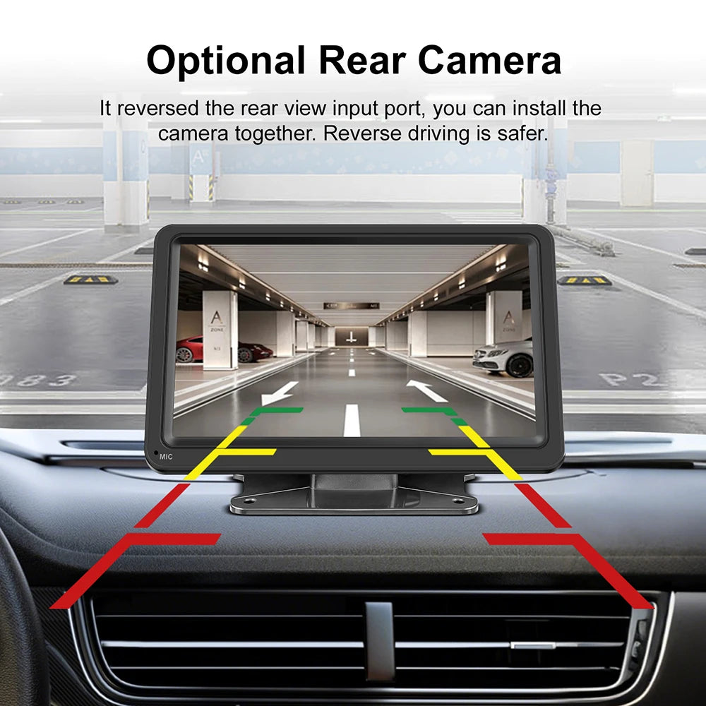 Car Radio 7 Inch Wireless CarPlay Android Auto Portable Car Stereo Multimedia Player With