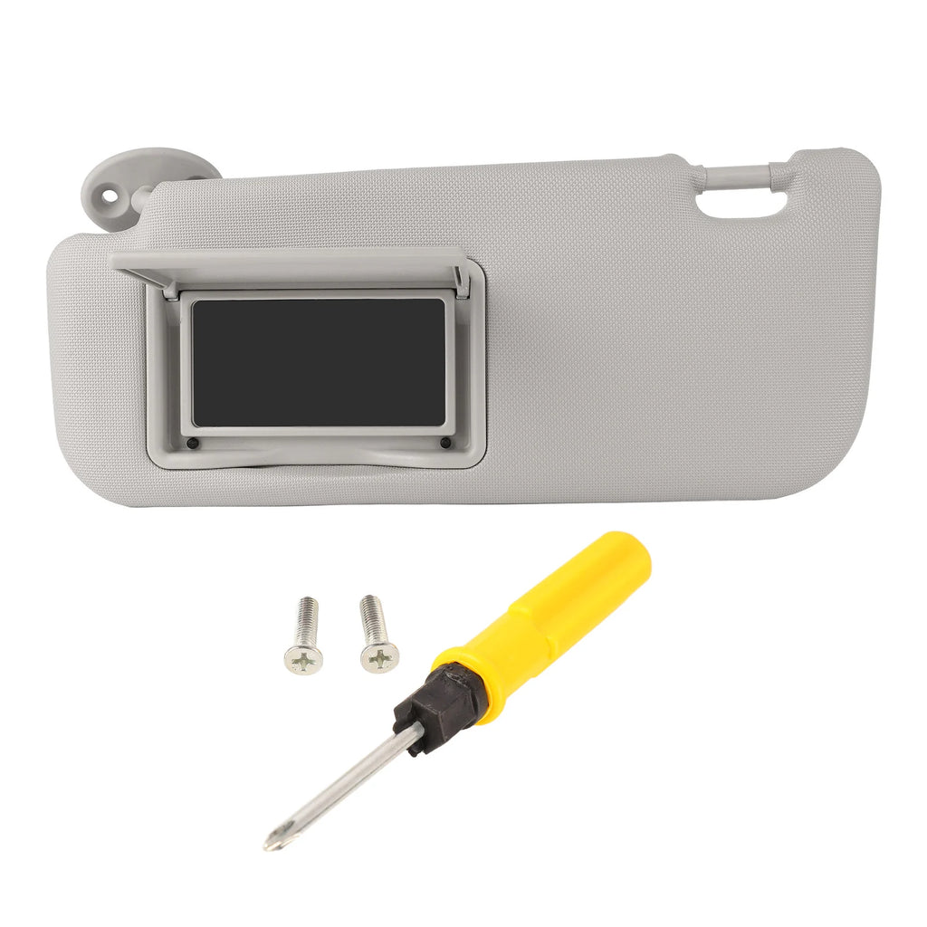 Gray Car Sun Visor Left Driver Side Gray High Hardness Sun Visor with Vanity Mirror Sun Visor - Automotive LED Light