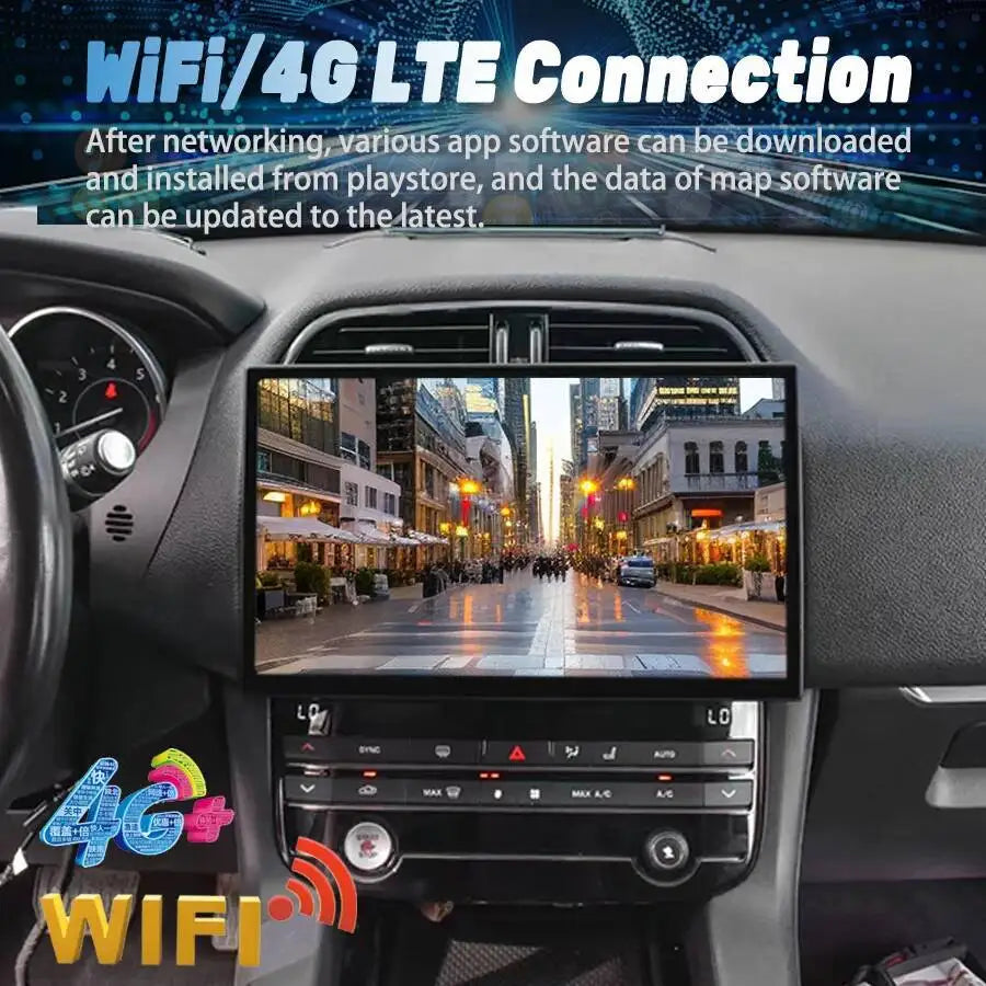 13inch Android 15 Car Radio For Jaguar XE XEL F-PACE 2016-2019 Multimedia Video Player Hea | AUTOKITSHOP