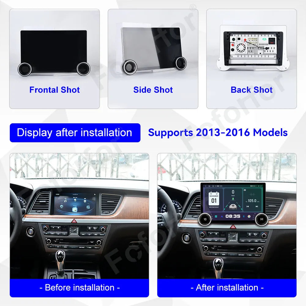 Ultra Clear Screen 11.5 Inch Android 15 HD Touch Wireless CarPlay For Hyundai Genesis 2013