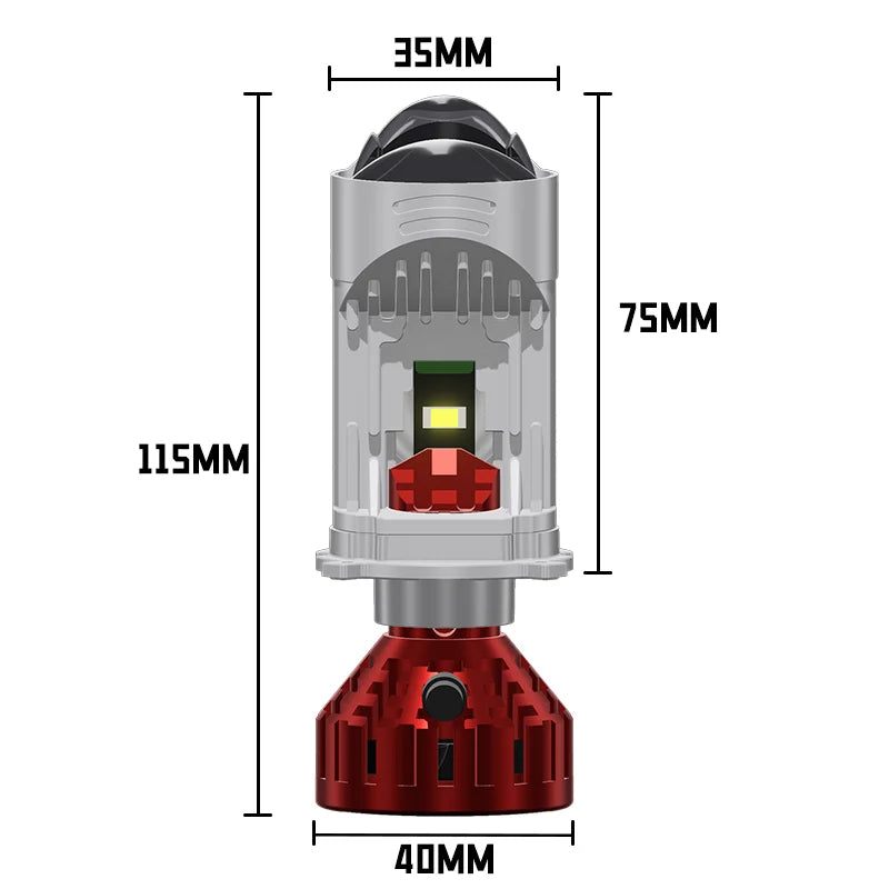 H4 LED Projector lens Car Headlights 150W 6000K 9003 HB2 Auto Lights Bulb H4 High Low Turb