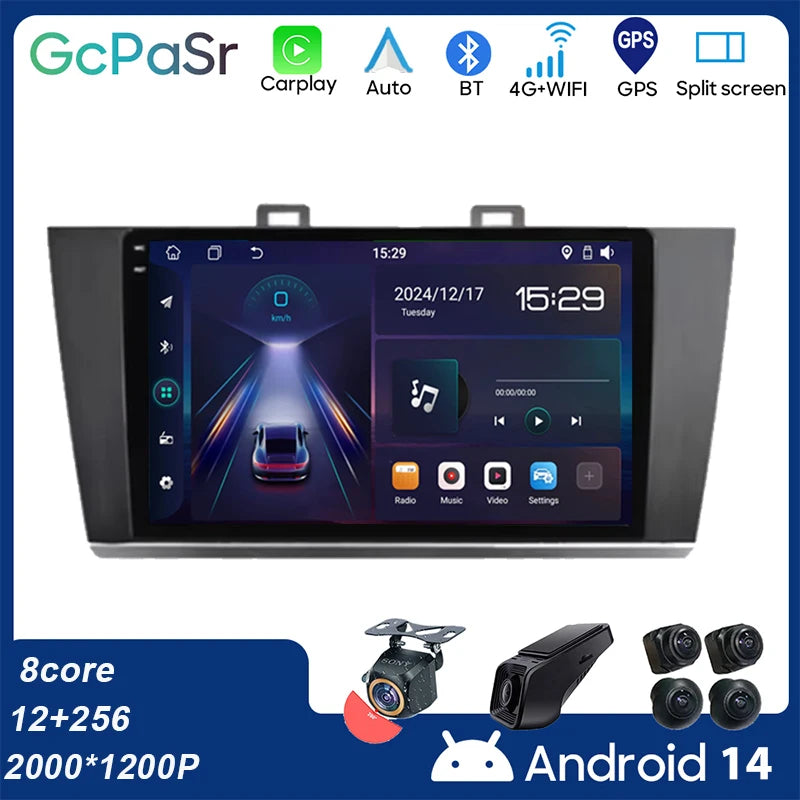 For Subaru Outback Legacy 2014 - 2018 WIFI Car Intelligent System Android Auto Radio Carpl