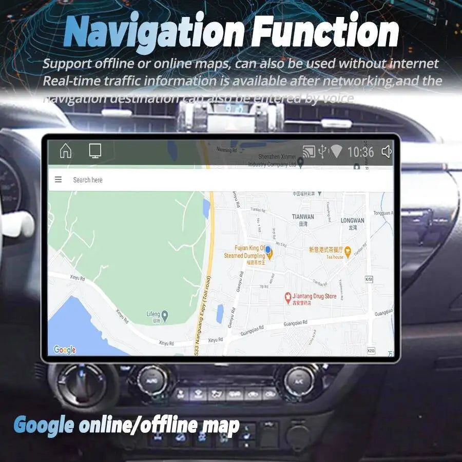 13.3" Android15 Stereo Multimedia Player For Toyota Hilux 2015-2020 RDH Car Radio Navigati | AUTOKITSHOP