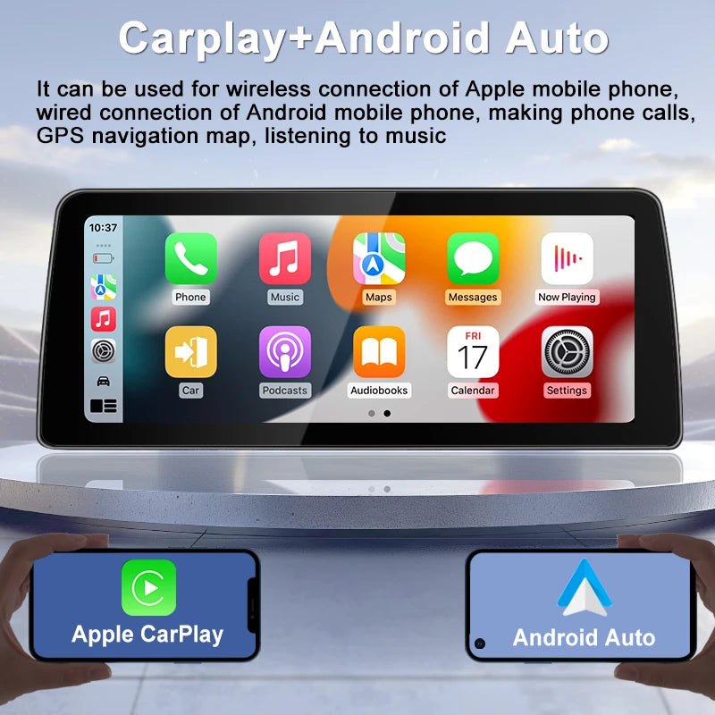 Wireless Carplay Android Auto Display Touch Screen For BMW 5series 520Li 523 525 530 F10 F