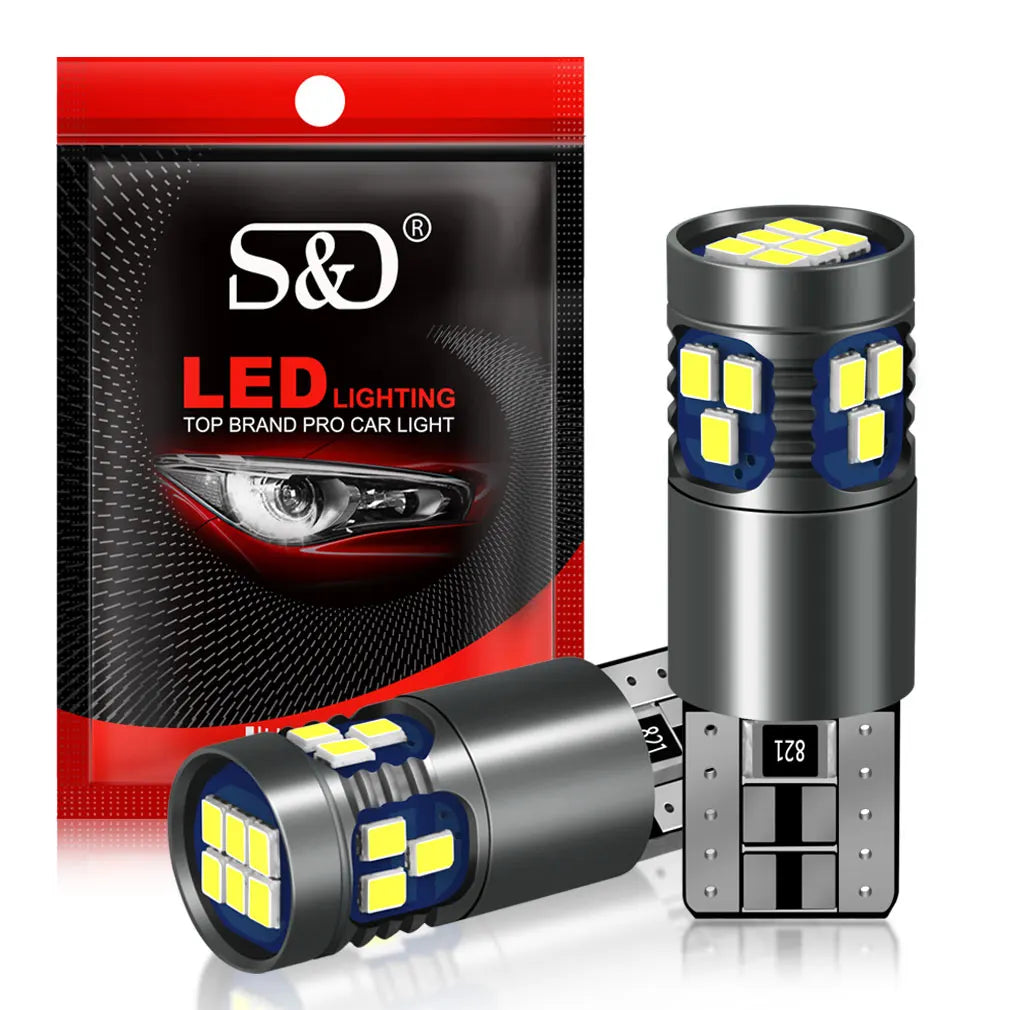 2-Piece LED Interior Light Kit for W5W T10 - Canbus Error-Free Interior Bulbs