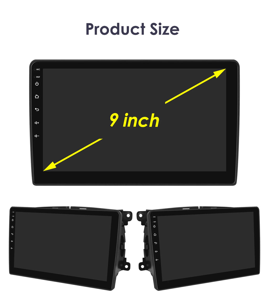 Android Auto 2Din Car Radio Navi for Fiat 500 2016- 2019 Stereo Wireless Carplay 360 Camer