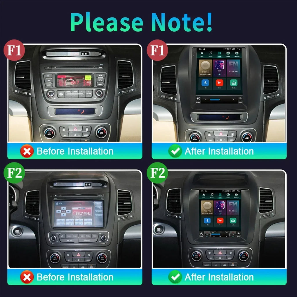 9.7inch Android 14 For Kla Sorento 2013-2014 2014 2015 2016- 2021 Monitor Screen Multimedi