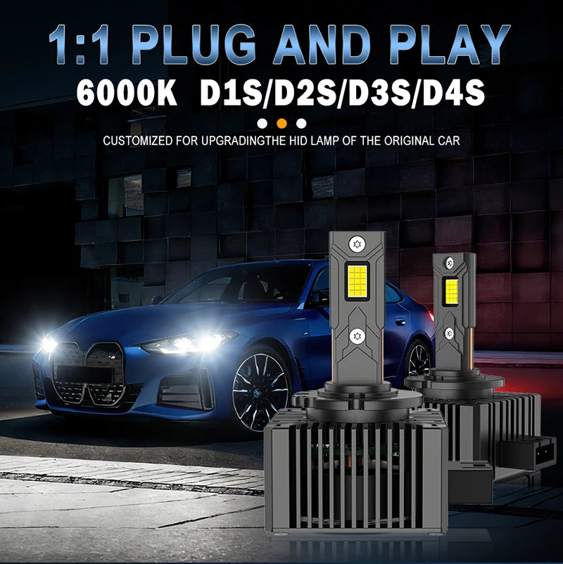 D3S LED Headlight Bulbs 30PCS 9570 CSP HID D1S D2S D4S D5S D8S Canbus D1R D2R D3R D4R Xeno