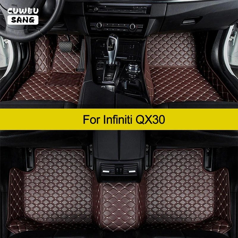 CUWEUSANG Custom Car Floor Mats For Infiniti QX30 Auto Carpets Foot Coche Accessorie | AUTOKITSHOP
