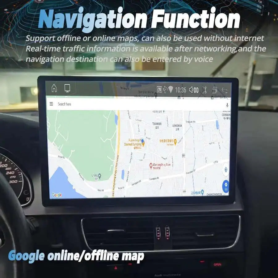 For AUDI A4 S4 B8 2013 2014 Stereo GPS Android 13 Car Multimedia Video Player Navigation W