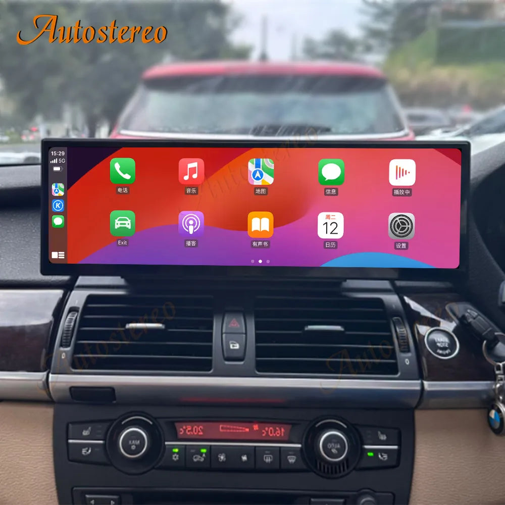 ID8 14.9 Inch Android 14 Carplay For BMW X5 E70 X6 E71 CCC CIC Car Multimedia Player GPS N