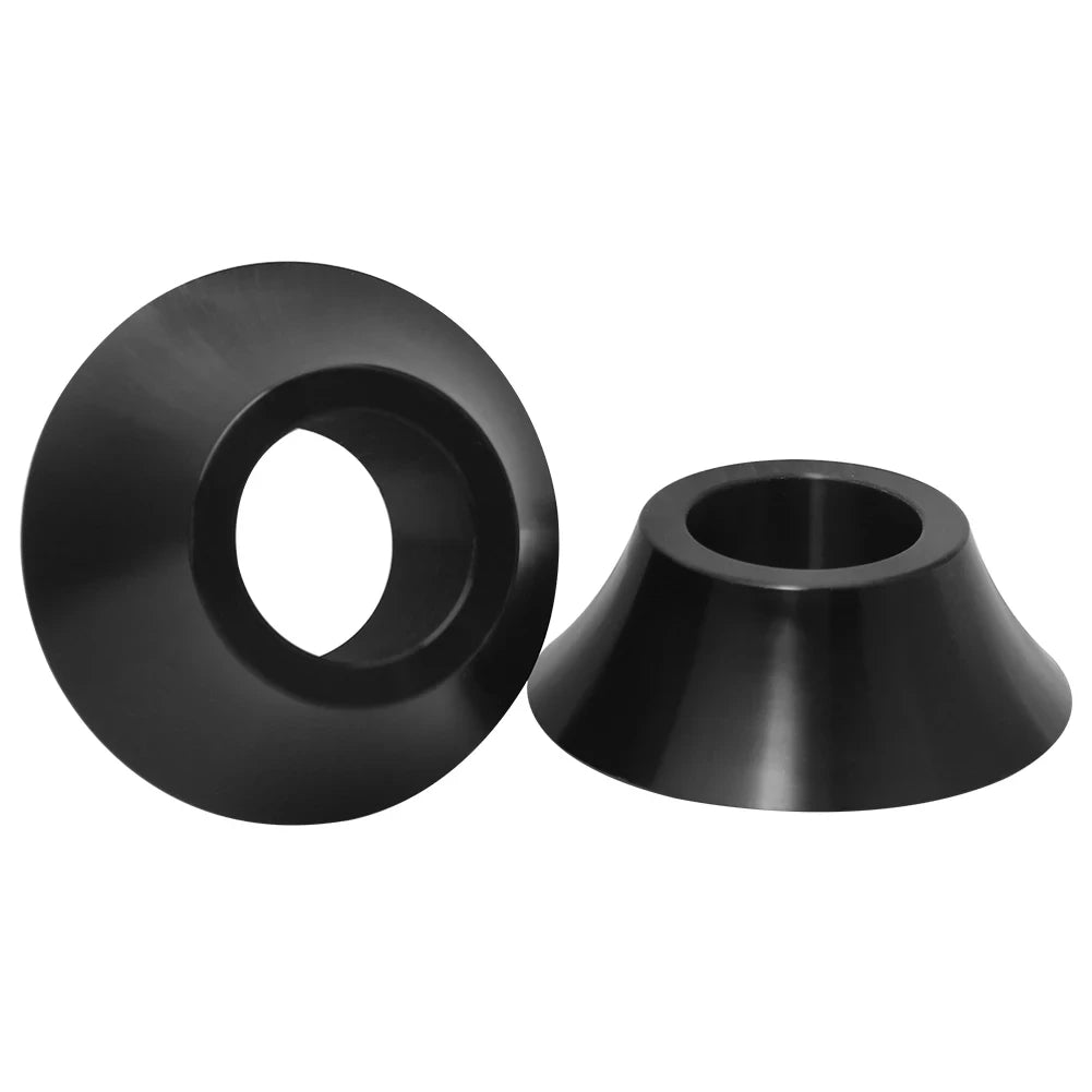 Pair Motorcycle Black 25mm Tapered Axle Wheel Spacers For Harley Touring Bagger Electra Glide Ul - Automotive LED Light