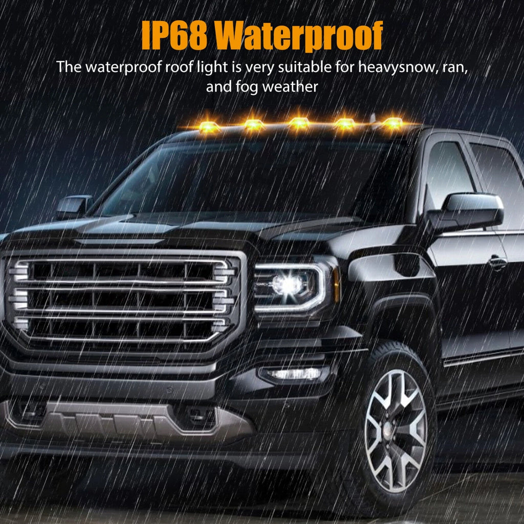 Amber LED Cab Marker Roof Lights Roof Clearance Lights Top Clearance Light For 1988-2002 C