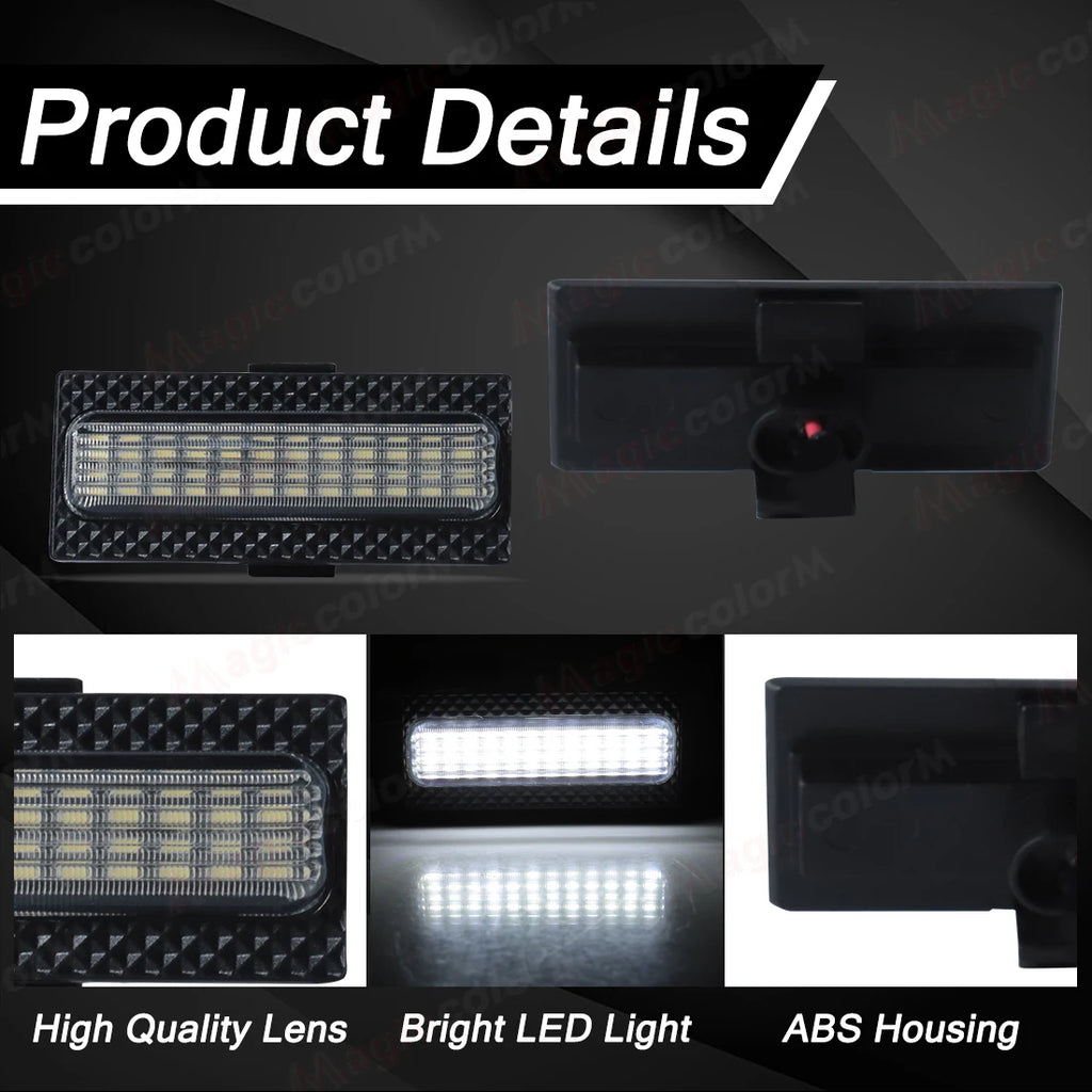 For Jeep Wrangler JL 2024 2025 Led Grill Grille Lights Front Bumper Daylights Daytime Runn | AUTOKITSHOP