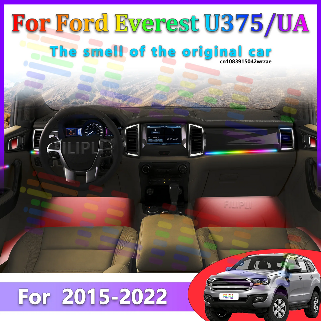 For Ford Everest U375 UA 2022 Car LED Ambient Lamps Colorful Atmosphere Lights Auto Interior Neon... | AUTOKITSHOP