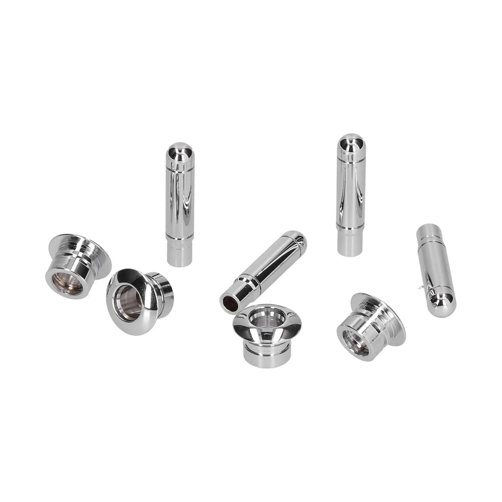 8pcs Car Door Lock Pin with Cover ABS Chrome Replacement for Chevrolet TRAX/Cruze/Malibu - Automotive LED Light