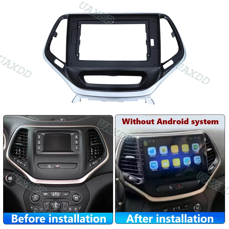 Car Radio Android DVD CD For JEEP 2015 Cherokee 10.1INCH Stereo Audio Screen Multimedia Vi