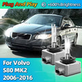 12V 35W HID Bulb Xenon Headlight 10000LM Bright D1S Car Lamp 6000K For Volvo S80 MK2 2006