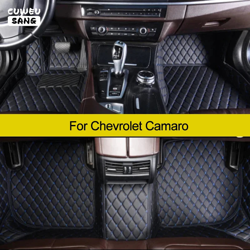 CUWEUSANG Custom Car Floor Mats For Chevrolet Camaro Auto Carpets Foot Coche Accessorie | AUTOKITSHOP