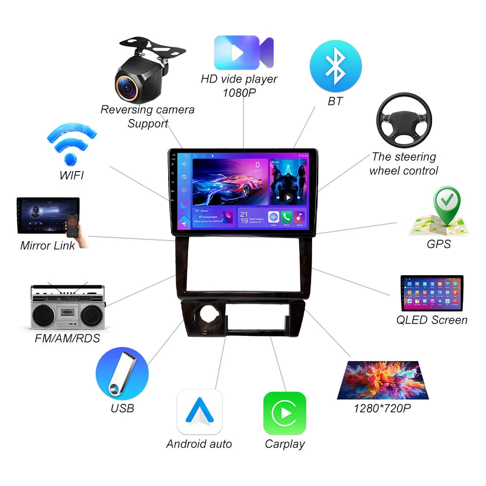Android 16 For Toyota Camry 5 Xv20 1996-2002 Car Radio Gps Multimedia Player Head Unit Nav | AUTOKITSHOP