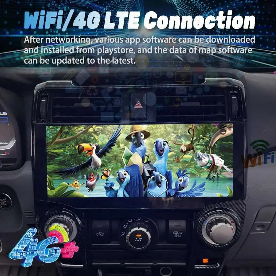 Car Radio Screen For Toyota 4 Runner 4runner 2010-2022 Android Stereo Multimedia Video Pla