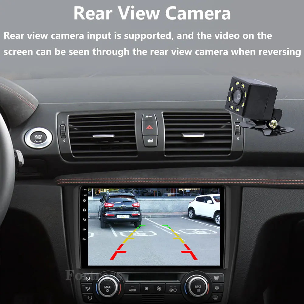 Android 16 For BMW 1-Series E88 E82 E81 E87 2004 - 2012 2K QLED Android Car Radio Multimed
