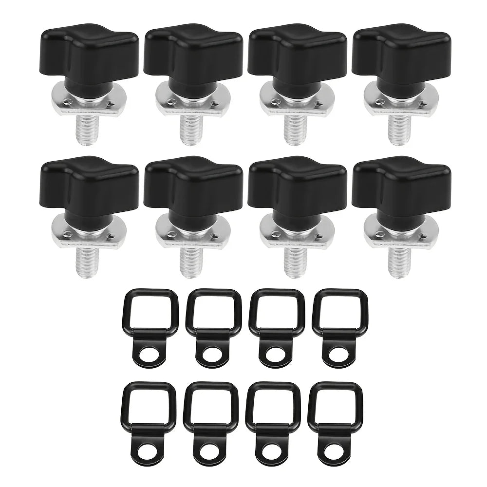 For Jeep Wrangler Hard Top Thumb Screw Set of 8 Quick Removal with Nuts Kit Fit for Jeep Wrangle - Automotive LED Light