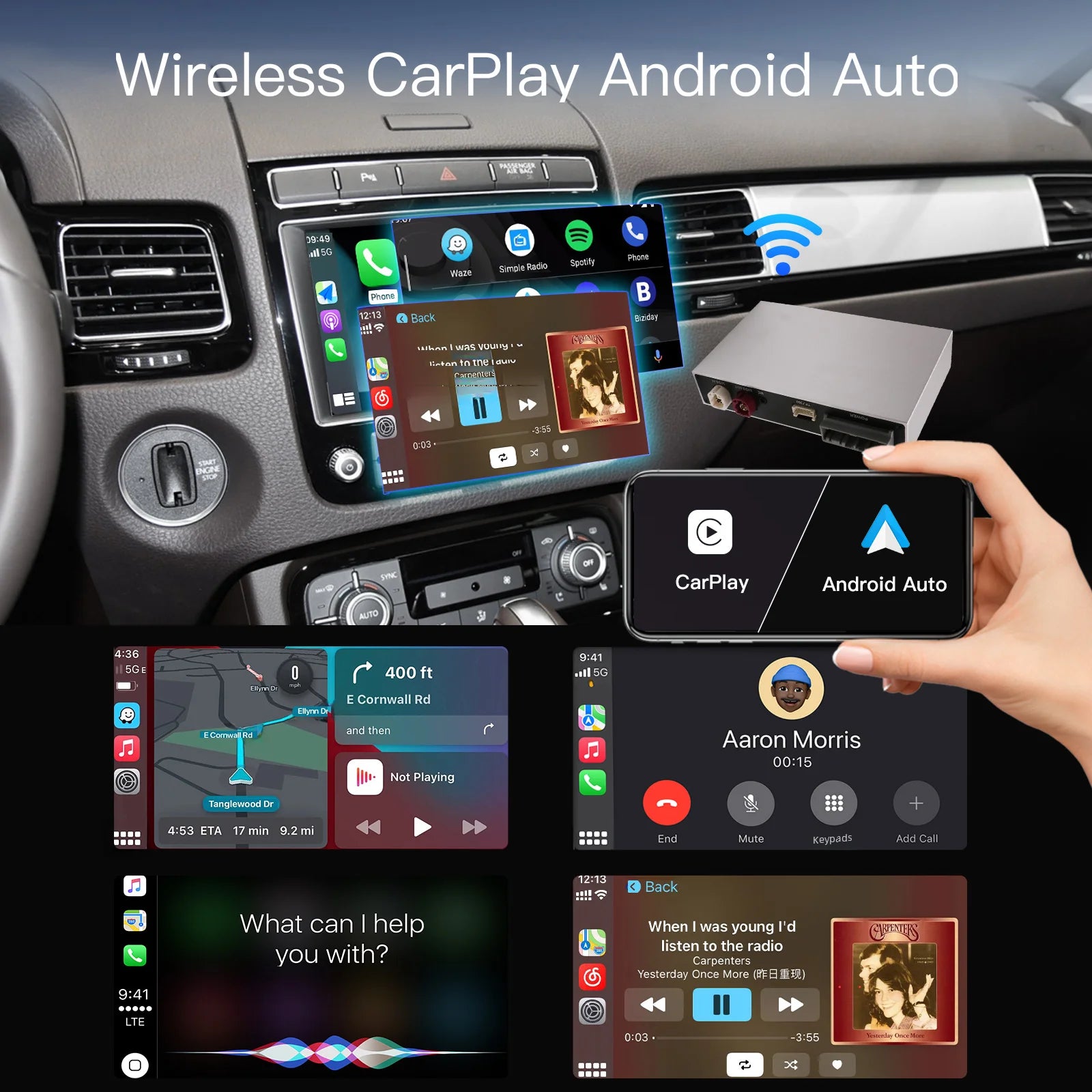Wireless Carplay Android Auto for Volkswagen Touareg With 8-inch Screen RNS850 2010-2018 M | AUTOKITSHOP