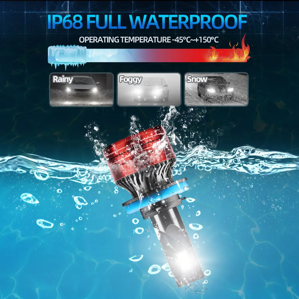 120W LED Headlight Bulb 20000LM 6500K Light For Land Rover Range Rover Sport L320 2005 200