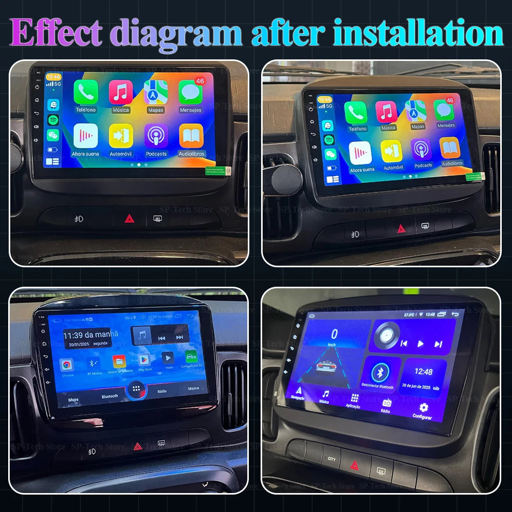 Android 16 For Fiat Mobi 2016 2017 2018-2022 Car Radio Multimedia Video Player Gps Navigat | AUTOKITSHOP