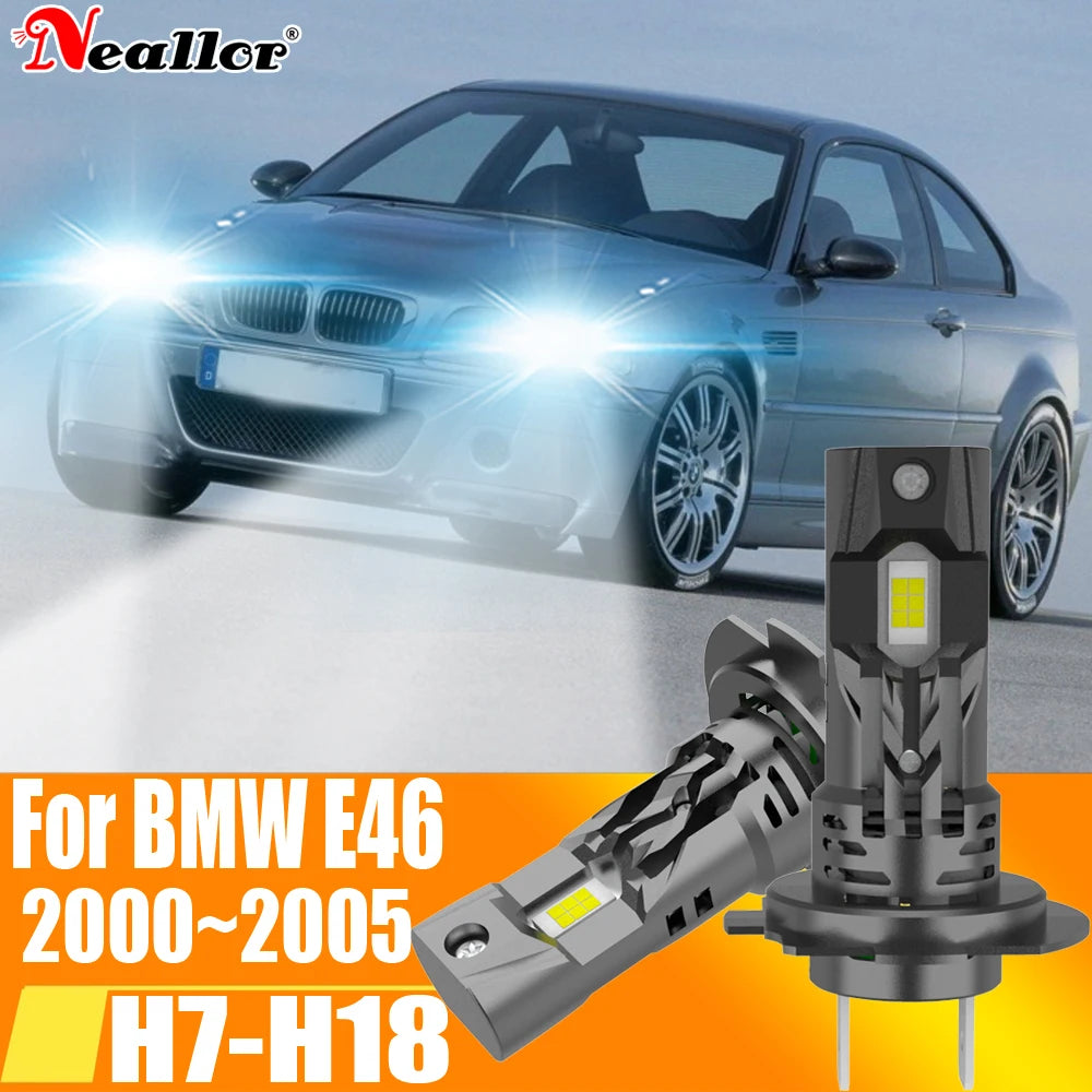 High Power H7 Led Headlight Canbus No Error H18 Car Bulb 6000K White Light Moto Diode Lamp