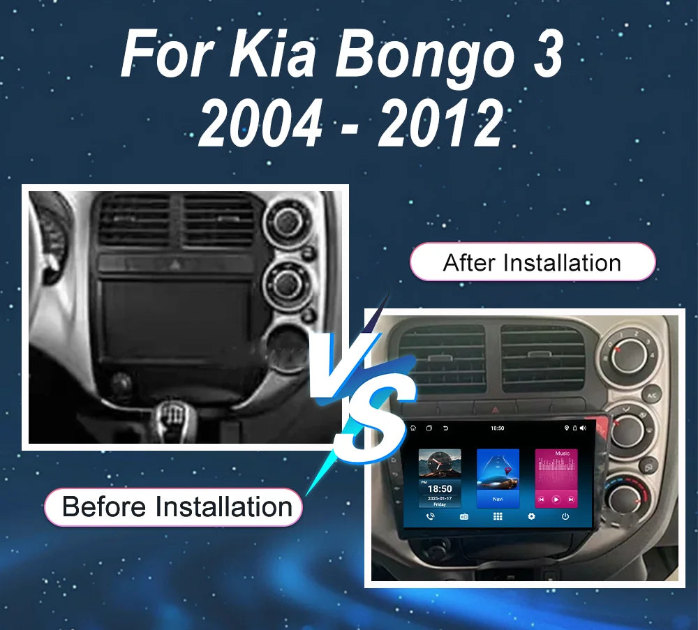Android 16 Car Radio Stereo For Kia Bongo 3 2004 - 2012 Auto Multimedia Video Player WIFI