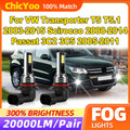 20000LM LED Fog Lights 60W Fog Lamps 12V 6000K For VW Transporter T5 T5.1 2003-2015 Sciroc