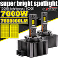 D1S D3S D2S D4S D8S LED Bulb Car Headlight CANBUS 70000000LM Super Bright Light 1:1 Direct