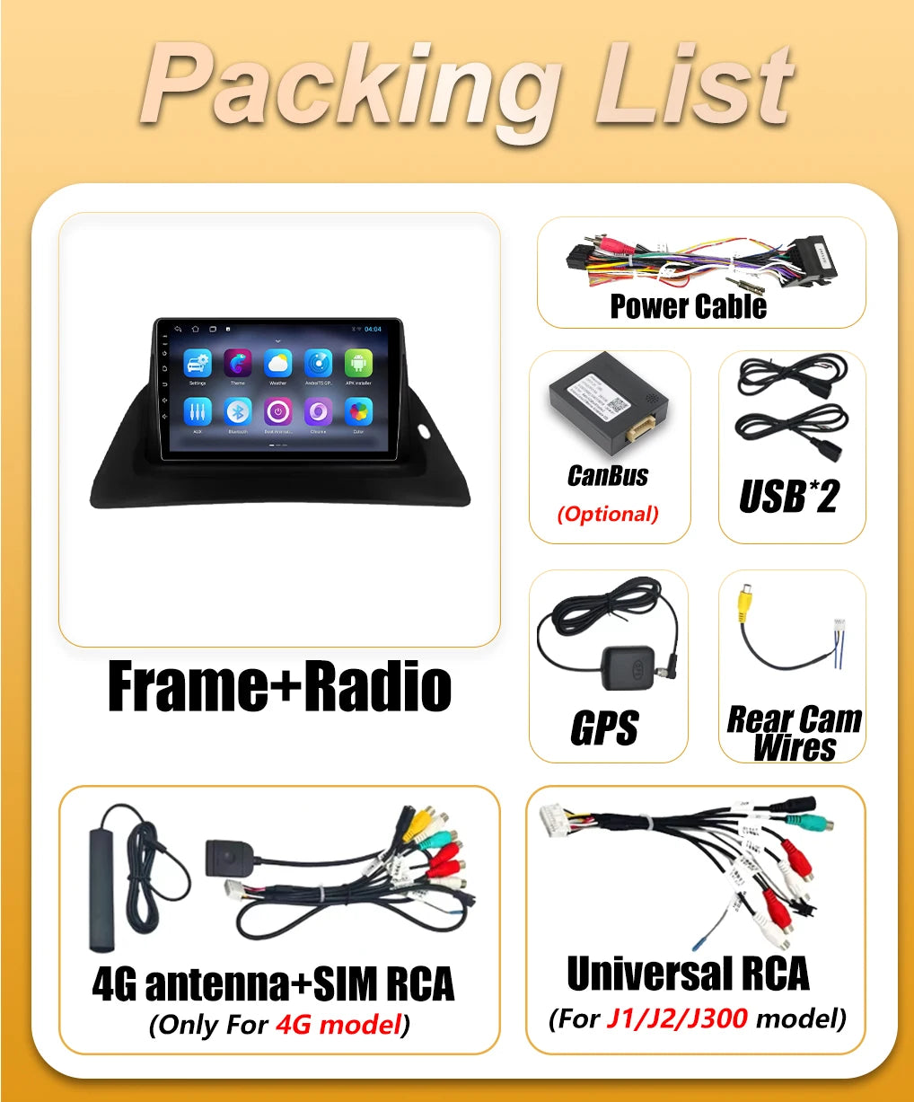 Android 16 Carplay For Renault Kangoo 2009 2010 2011 - 2018 Video Car Radio 5G Wifi Multim | AUTOKITSHOP