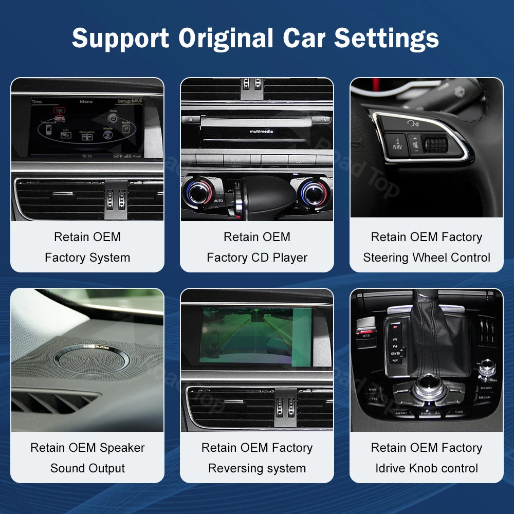 8.9 Inch 12.3"" Multimedia Display Touch Screen For Audi A4 S4 2013-2015 Airplay Miracast  | AUTOKITSHOP