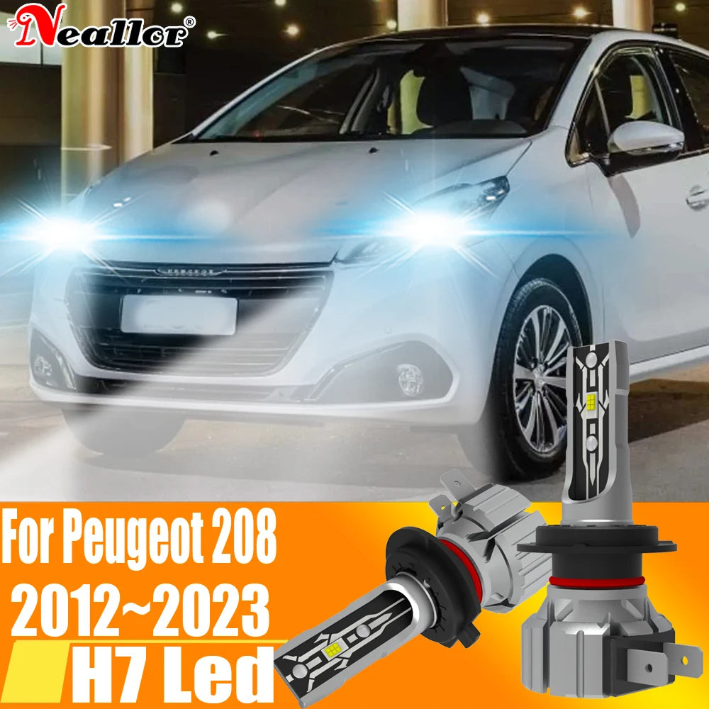 2x High Power H7 Led Headlight Canbus No Error H18 Car Bulb 6000K White Light Moto Diode L