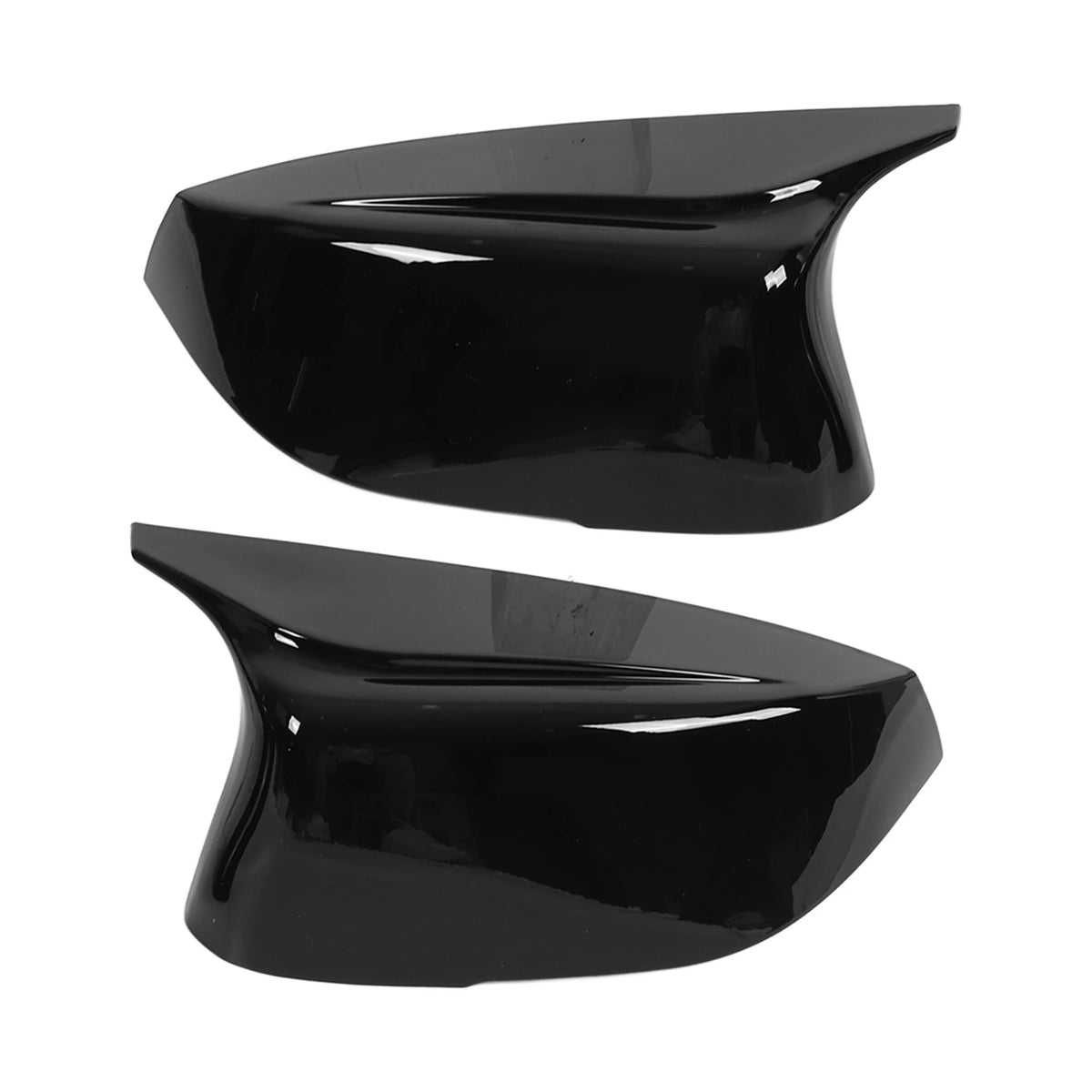 2Pcs Car Side Door Rearview Mirror Cover Caps Trim ABS Glossy Black Replacement  for Infiniti Q50S Q50 - Automotive LED
