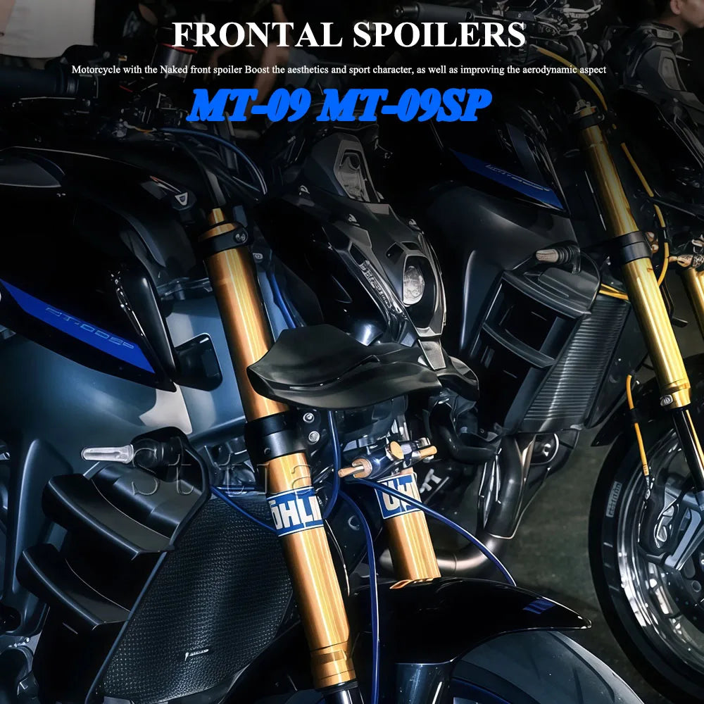 For YAMAHA MT-09/SP 2023 GP Wing Downforce Naked Frontal Spoilers MT09/SP 2021 2022 2023 Front S - Automotive LED Light