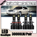 6000K White High Low Beam H7 9005 LED Headlight 30000LM 150W For Lincoln Town Car 2003 200