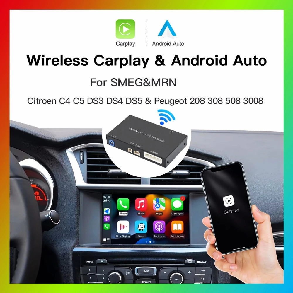 ANYFAR Wireless Carplay Android Auto Module For Peugeot 208 308 508 3008 Citroen C4 DS3 DS | AUTOKITSHOP