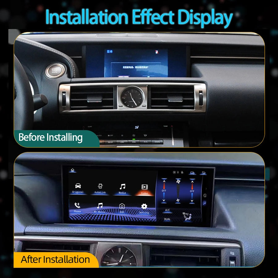 10.25inch Multimedia Video Player Screen Android Auto GPS Navigation Wireless CarPlay For